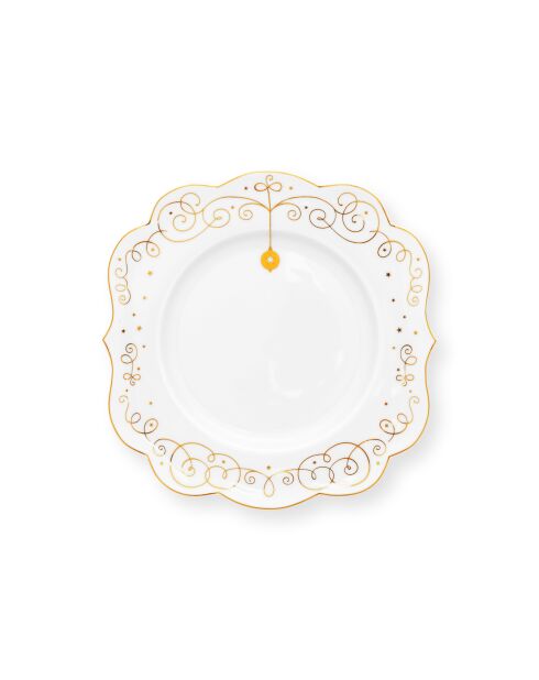 6 Assiettes Royal Winter blanches - 17cm