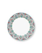 Dessertteller, 21 cm, hellblau, Flower Festival, 6 Stück