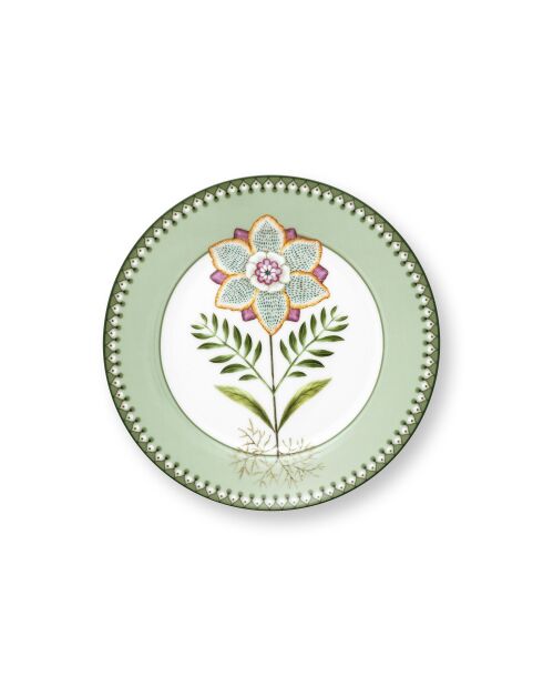 6 Dessertteller, Lily & Green Lotus, 21 cm