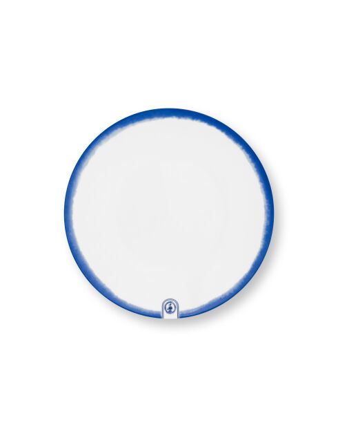 Pip&The Blue Bird Tie&Dye weiße Teller, 23 cm, 6 Stück