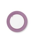 6 Assiettes plates Lily & Lotus Uni lilas - 26,5cm