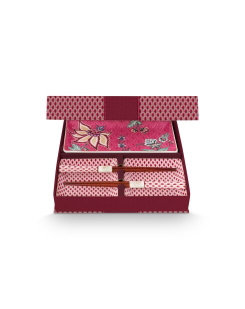 Geschenkbox 6 Stück 2 Schalen 23x11,5 cm+2 Teller 11,5x11,5 cm