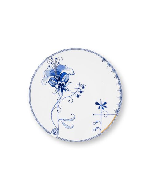 6 weiße Teller von Pip&The Blue Bird, 23 cm