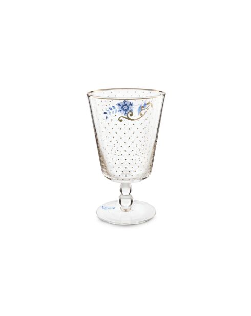Bicchiere a 6 steli PM Golden Dots Royal Transparent Glassware - 360ml