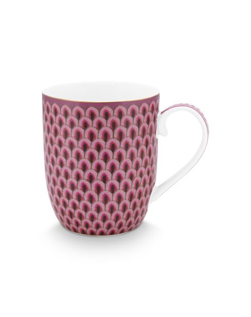 Petit mug Flower Festival Scallop Framboise rose - 145ml