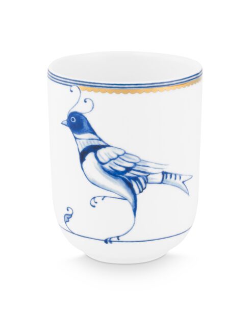 Beker S Pip&The Blue Bird wit - 7,5 x H 8 cm