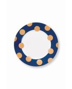 Set de 2 platos Dot Delight azul marino - 21 cm