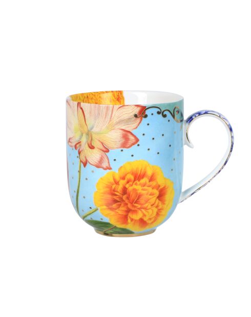Große Tasse Royal Flowers, 325 ml, gelb