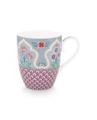 Grand mug Flower Festival Scallop Deco bleu clair - 350ml