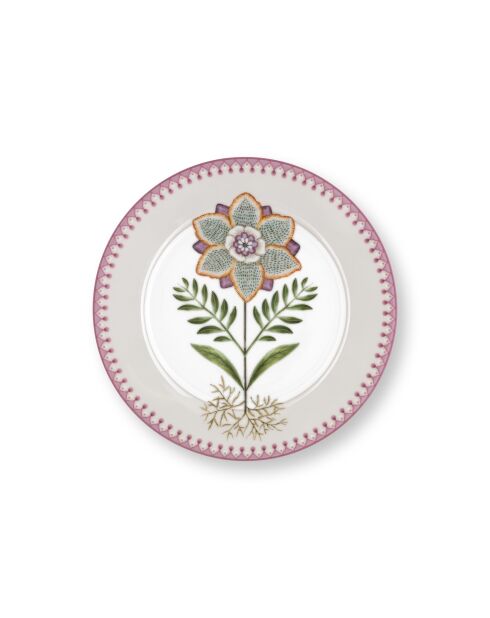 6 Dessertteller von Lily & Lotus, cremefarben, 21 cm