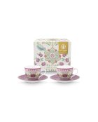Coffret 2 Paires tasse café Lily & Lotus multicolores - 120ml