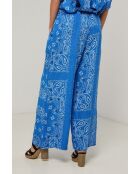 Königsblaue Leinenhose Jaron