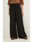 Zwarte linnen broek Ibiscus