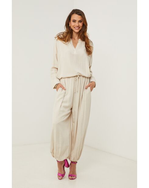 Pantaloni beige Erobaz