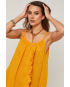 Abito Fedicia in lino senape