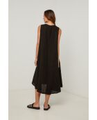Zwarte linnen jurk van Merkiel