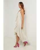 Beiges Leinenkleid Fedicia