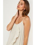 Beiges Leinenkleid Fedicia