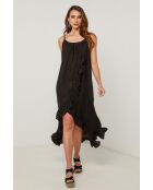 Zwarte linnen jurk van Fedicia