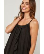 Zwarte linnen jurk van Fedicia