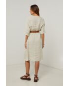 Beiges Leinenkleid Galinia