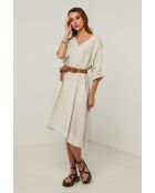 Beiges Leinenkleid Galinia