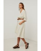 Beiges Leinenkleid Galinia