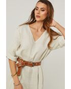 Beiges Leinenkleid Galinia