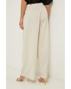 Pantaloni Carbi beige in cotone