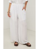 Weiße Leinenhose Ibiscus