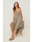 Taupefarbenes Leinenkleid Iwel