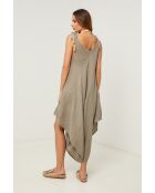 Taupefarbenes Leinenkleid Iwel