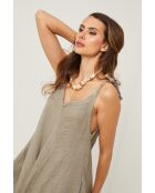 Taupefarbenes Leinenkleid Iwel