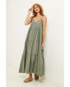 Khakifarbenes Baumwollkleid Bix