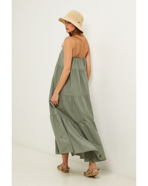 Khakifarbenes Baumwollkleid Bix