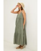 Khakifarbenes Baumwollkleid Bix