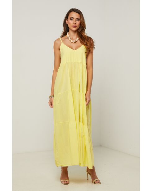 Abito Bix in cotone giallo