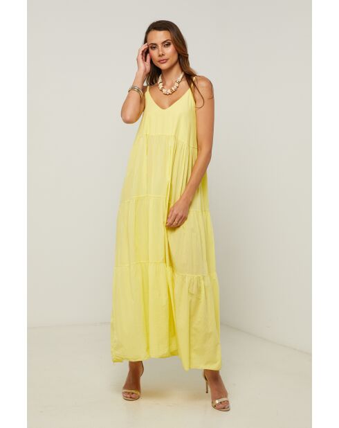 Abito Bix in cotone giallo