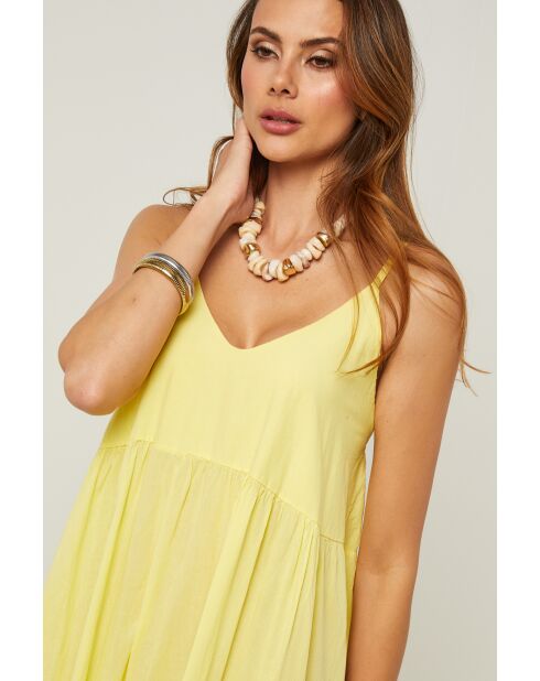 Abito Bix in cotone giallo