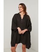 Zwarte linnen jurk Guela