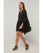 Zwarte linnen jurk Guela