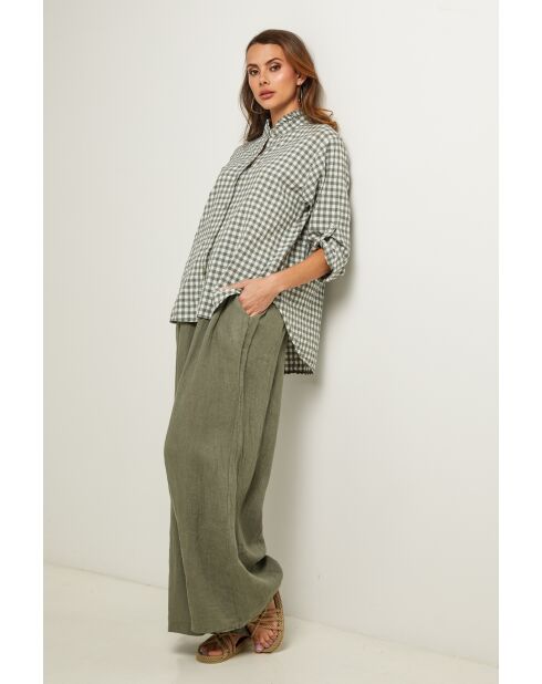 Khakifarbenes Baumwollhemd Abelys