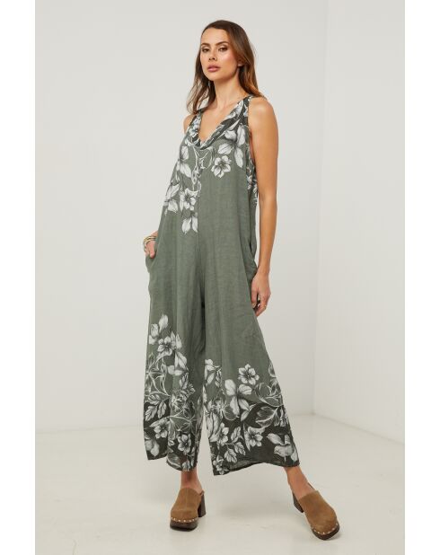 Tuta Labelys in lino kaki