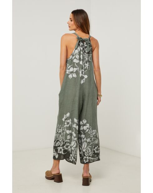 Tuta Labelys in lino kaki