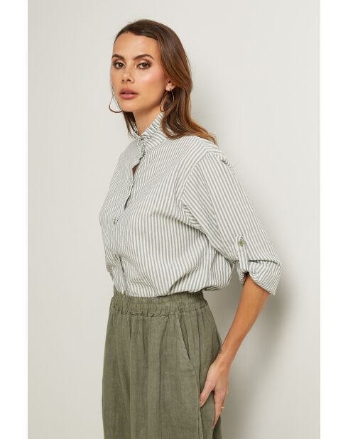 Chemise Aliba kaki