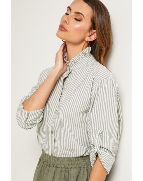 Chemise Aliba kaki
