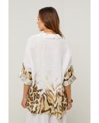 Weißes Leinenhemd Jarely