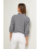 Marineblauw katoenen hemd Abelys