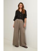 Iloine schwarzes Leinenhemd