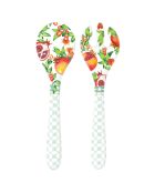 Couverts a salade seville blanc, rouge et vert - 33cm